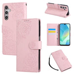 Custodia per telefono in pelle con tre scomparti per carte e motivo a rosa in rilievo., For Samsung Galaxy S24 FE 5G, For Samsung Galaxy S24 Ultra 5G, For Samsung Galaxy S23 FE 5G, For Samsung Galaxy S23 Ultra 5G