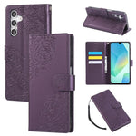 Custodia per telefono in pelle con tre scomparti per carte e motivo a rosa in rilievo., For Samsung Galaxy S24 FE 5G, For Samsung Galaxy S24 Ultra 5G, For Samsung Galaxy S23 FE 5G, For Samsung Galaxy S23 Ultra 5G