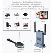 G52+R18 Smart HD Wireless Extender System Screen Mirroring Transmitter Receiver, G52+R18