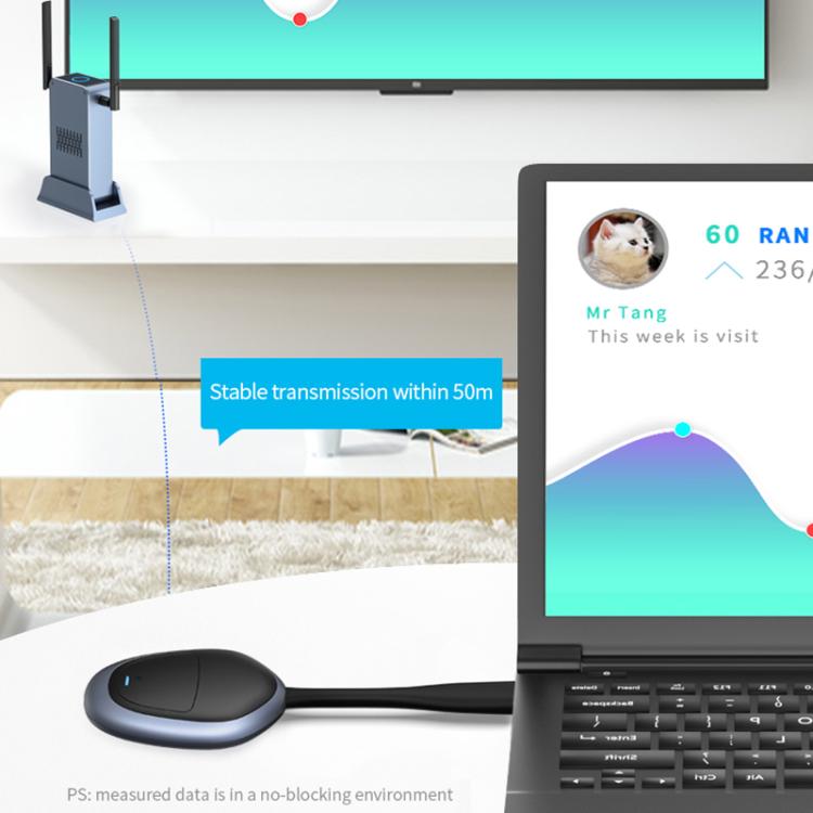 Trasmettitore e ricevitore HDMI wireless 4K G52+R18