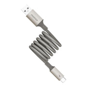 MOMAX DA60 66W USB to USB-C / Type-C Magnetic Braided Fast Charging Cable, 1m
