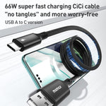 Cavo ricarica magnetico USB-A a USB-C 66W 1 metro