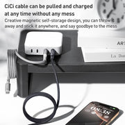 MOMAX DA60 66W USB to USB-C / Type-C Magnetic Braided Fast Charging Cable, 1m