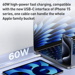 Cavo USB-C 60W 1,2m compatibile iPhone 15 e 16