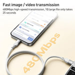 Cavo USB-C magnetico intrecciato 100W 1 metro