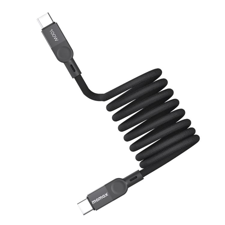 MOMAX DC36 100W USB-C / Type-C to USB-C / Type-C Magnetic Braided Data Cable, 2m