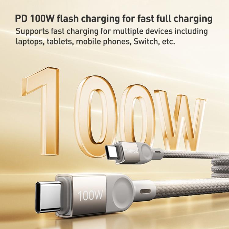 Cavo USB-C magnetico intrecciato 100W 2m Momax DC36