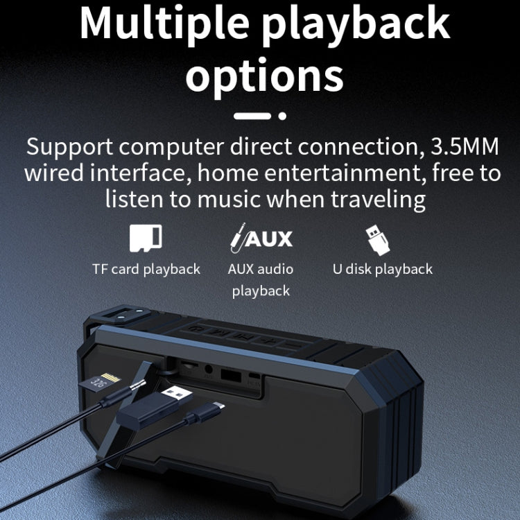 Altoparlante Bluetooth X8 con Subwoofer e Luce IPX7
