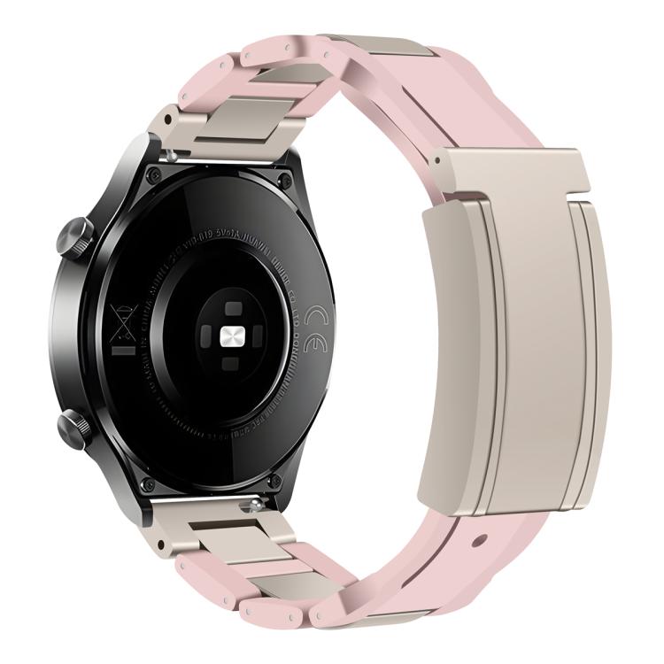 Cinturino per orologio in gomma con fibbia magnetica pieghevole in acciaio inossidabile., 20mm