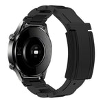 Cinturino per orologio in gomma con fibbia magnetica pieghevole in acciaio inossidabile., 20mm