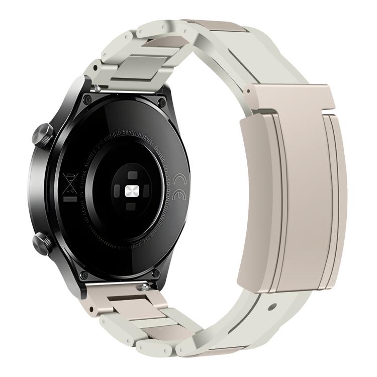 Cinturino per orologio in gomma con fibbia magnetica pieghevole in acciaio inossidabile., 20mm