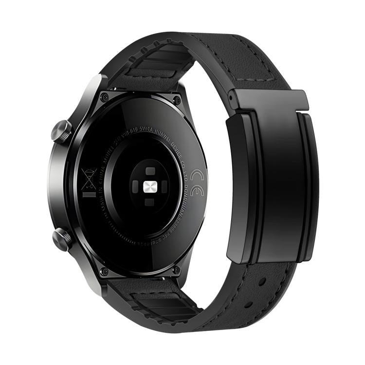 Cinturino per orologio in silicone PU con fibbia magnetica a piega a T., 20mm, 22mm