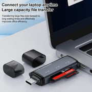 ADS-318 Type-C 5 in 1 Multi-Function Card Reader