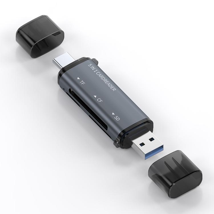 ADS-318 Type-C 5 in 1 Multi-Function Card Reader