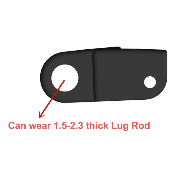 1 paio di connettori per cinturino in metallo da 22 mm, For Amazfit T-Rex Ultra
