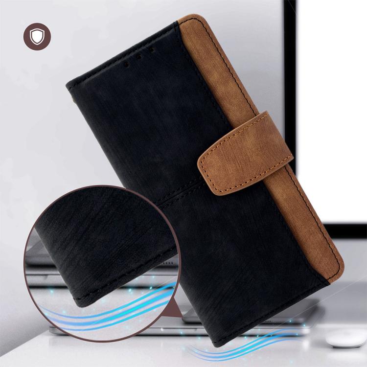 Custodia per telefono in similpelle con cuciture a contrasto e protezione RFID., For Galaxy A56 5G, For Galaxy A26 5G, For Galaxy A36 5G, For Galaxy A16 4G / 5G