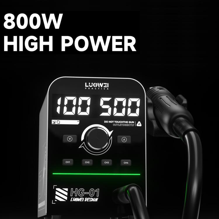 Stazione di dissaldatura e rilavorazione BGA digitale intelligente Luowei HG-01 da 800 W con pistola ad aria calda., HG-01 US Plug