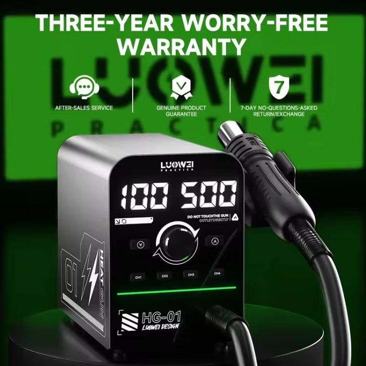 Stazione di dissaldatura e rilavorazione BGA digitale intelligente Luowei HG-01 da 800 W con pistola ad aria calda., HG-01 US Plug