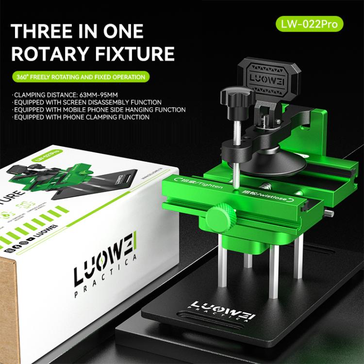 LUOWEI LW-022Pro Dispositivo universale 2 in 1 per la separazione della cover posteriore del telefono con rotazione a 360°, LW-022Pro
