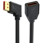 52Gbps 16K 30Hz DisplayPort Extension Adapter Cable, Length: 15cm, DP2.1 Male to DP2.1 Female Straight, DP2.1 Male to DP2.1 Female Upper Elbow, DP2.1 Male to DP2.1 Female Down Elbow, DP2.1 Male to DP2.1 Female Left Elbow                                ...