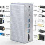 Hub USB-C 13 in 1 con supporto 4K e PD 100W