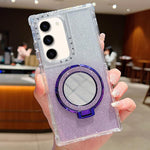 Porta specchietto con glitter e custodia per telefono MagSafe, For Samsung Galaxy S23, For Samsung Galaxy S22 Ultra, For Samsung Galaxy S22+, For Samsung Galaxy S22