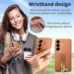 Custodia per telefono in pelle CaseNeo con cinturino di presa e MagSafe., For Samsung Galaxy S25 / S24 5G, For Samsung Galaxy S25+ / S24+ 5G, For Samsung Galaxy S25 Ultra 5G