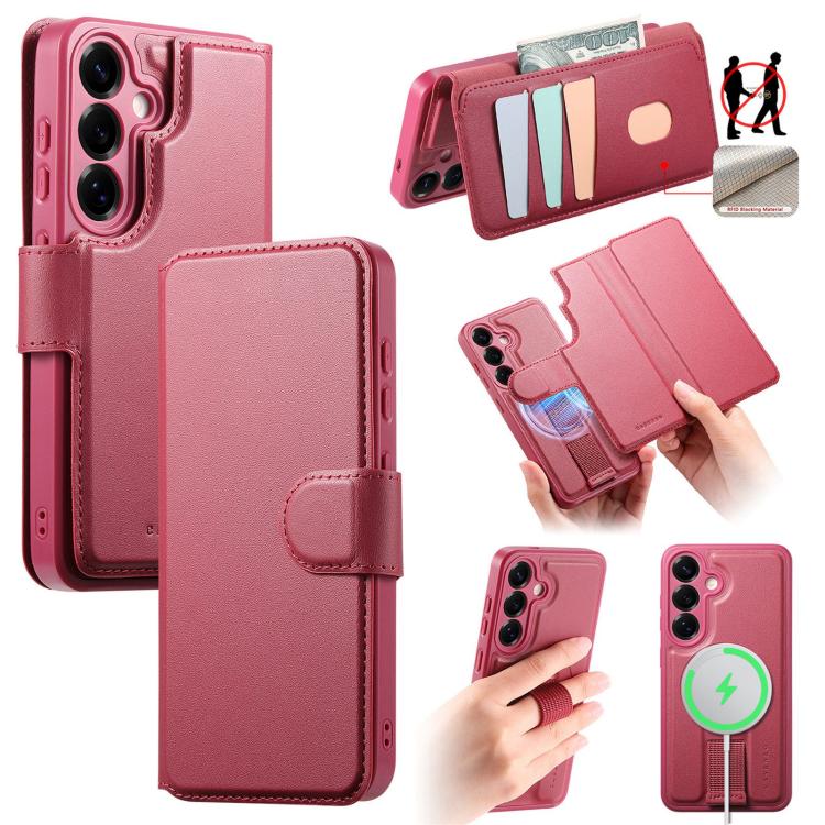 Custodia per telefono in pelle CaseNeo con cinturino di presa e MagSafe., For Samsung Galaxy S25 / S24 5G, For Samsung Galaxy S25+ / S24+ 5G, For Samsung Galaxy S25 Ultra 5G