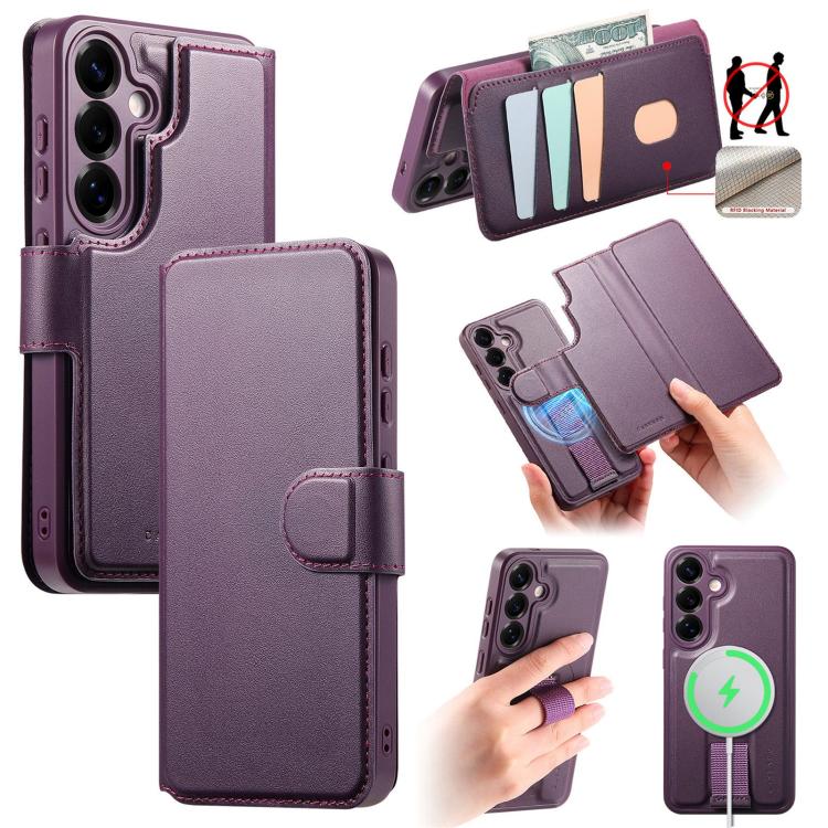Custodia per telefono in pelle CaseNeo con cinturino di presa e MagSafe., For Samsung Galaxy S25 / S24 5G, For Samsung Galaxy S25+ / S24+ 5G, For Samsung Galaxy S25 Ultra 5G