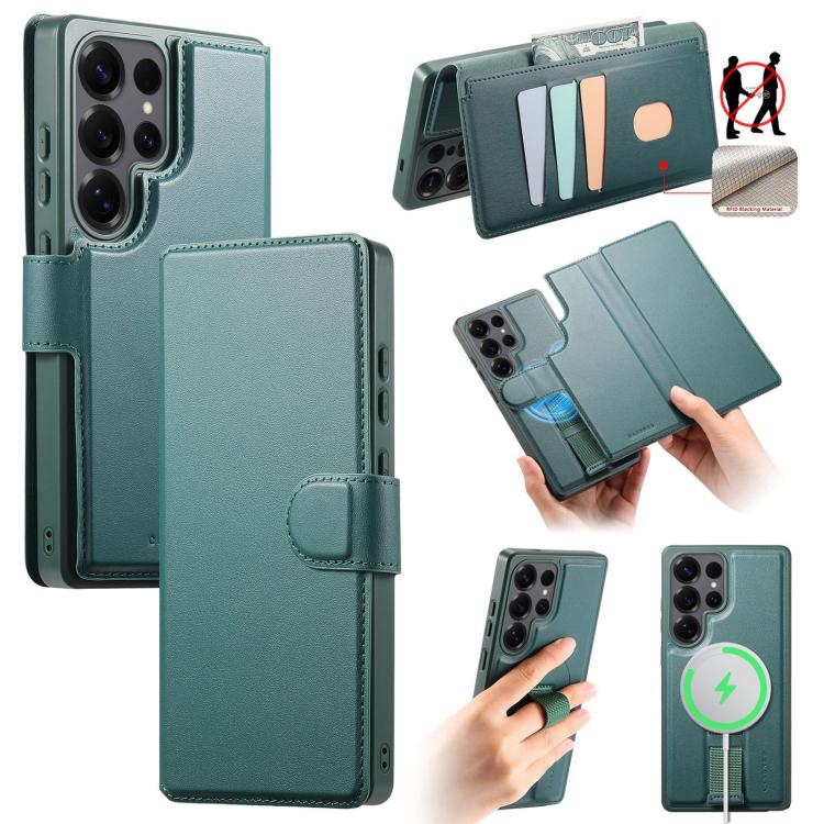 Custodia per telefono in pelle CaseNeo con cinturino di presa e MagSafe., For Samsung Galaxy S26+ 5G, For Samsung Galaxy S26 Ultra 5G, For Samsung Galaxy S26 5G, For Samsung Galaxy S25 Edge 5G