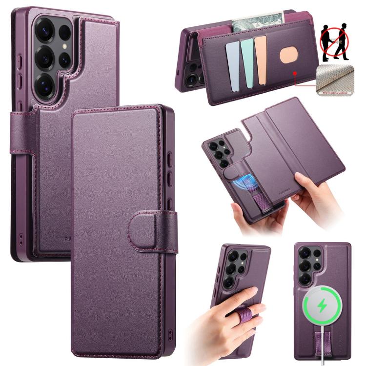 Custodia per telefono in pelle CaseNeo con cinturino di presa e MagSafe., For Samsung Galaxy S26+ 5G, For Samsung Galaxy S26 Ultra 5G, For Samsung Galaxy S26 5G, For Samsung Galaxy S25 Edge 5G