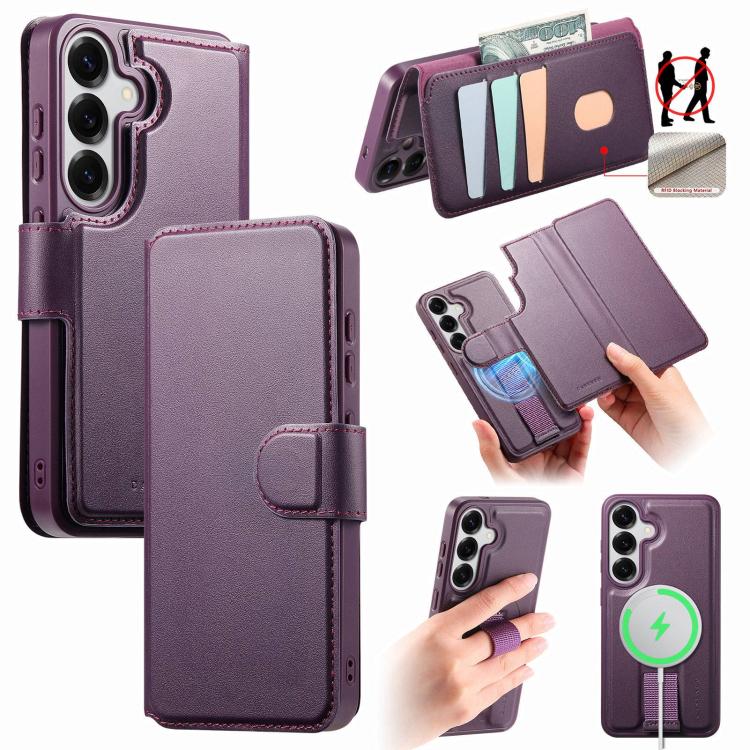 Custodia per telefono in pelle CaseNeo con cinturino di presa e MagSafe., For Samsung Galaxy S26+ 5G, For Samsung Galaxy S26 Ultra 5G, For Samsung Galaxy S26 5G, For Samsung Galaxy S25 Edge 5G