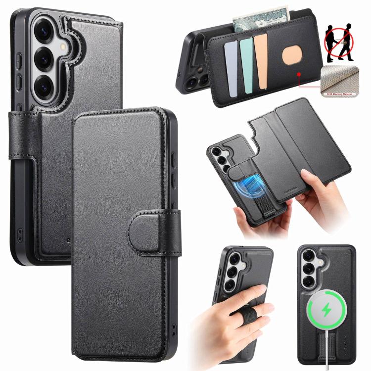 Custodia per telefono in pelle CaseNeo con cinturino di presa e MagSafe., For Samsung Galaxy S26+ 5G, For Samsung Galaxy S26 Ultra 5G, For Samsung Galaxy S26 5G, For Samsung Galaxy S25 Edge 5G