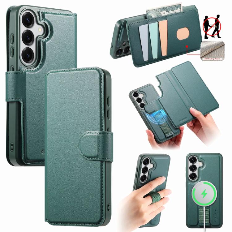 Custodia per telefono in pelle CaseNeo con cinturino di presa e MagSafe., For Samsung Galaxy S26+ 5G, For Samsung Galaxy S26 Ultra 5G, For Samsung Galaxy S26 5G, For Samsung Galaxy S25 Edge 5G