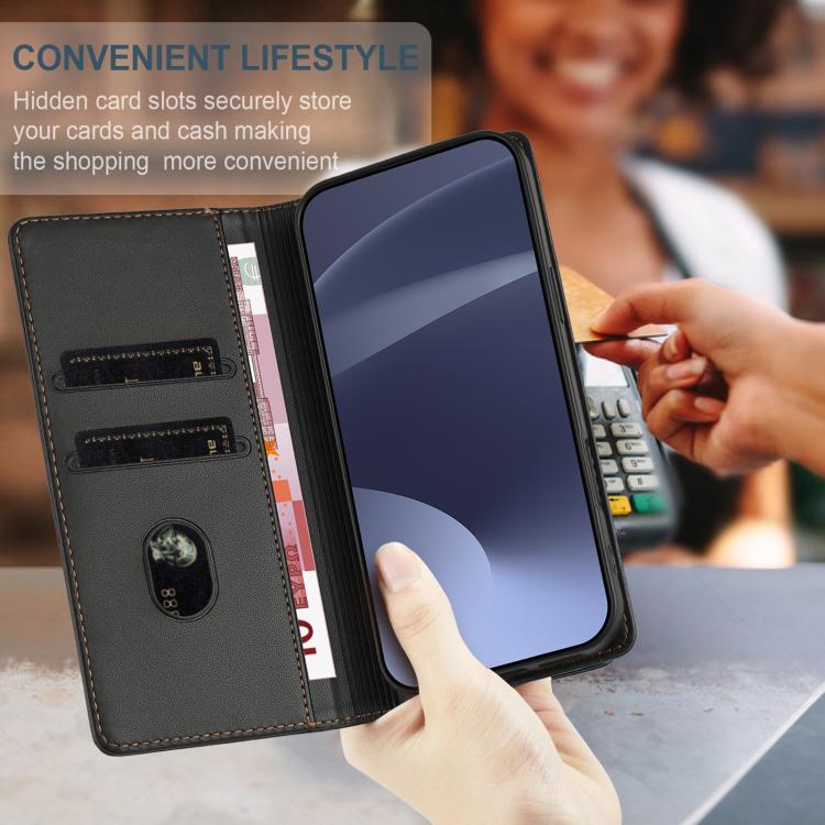 Portafoglio multifunzionale in pelle con motivo a rilievo, stile retrò, per telefono., For Samsung Galaxy A02s 166mm
