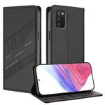 Portafoglio multifunzionale in pelle con motivo a rilievo, stile retrò, per telefono., For Samsung Galaxy A52 4G / 5G, For Samsung Galaxy A03s 164mm, For Samsung Galaxy A03s 166mm