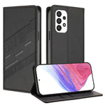 Portafoglio multifunzionale in pelle con motivo a rilievo, stile retrò, per telefono., For Samsung Galaxy A03 Core 4G, For Samsung Galaxy A33 5G, For Samsung Galaxy A32 5G / M32 5G