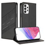 Portafoglio multifunzionale in pelle con motivo a rilievo, stile retrò, per telefono., For Samsung Galaxy A22 5G / F42 5G, For Samsung Galaxy A53 5G, For Samsung Galaxy A73 5G