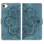 Custodia per telefono in pelle satinata stile retrò con mandala in rilievo., For iPhone 14 Pro Max, For iPhone 7 / 8 / SE 2022, For iPhone 13 Pro Max, For iPhone 13 Pro
