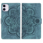 Custodia per telefono in pelle satinata stile retrò con mandala in rilievo., For iPhone 11, For iPhone 11 Pro, For iPhone X / XS, For iPhone XR