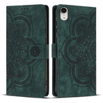 Custodia per telefono in pelle satinata stile retrò con mandala in rilievo., For iPhone 11, For iPhone 11 Pro, For iPhone X / XS, For iPhone XR