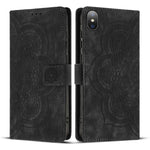 Custodia per telefono in pelle satinata stile retrò con mandala in rilievo., For iPhone XS Max, For iPhone 7 Plus / 8 Plus