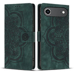 Custodia per telefono in pelle satinata stile retrò con mandala in rilievo., For iPhone Air, For iPhone 16 Pro Max, For iPhone 16 Pro, For iPhone 16 Plus