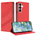 Portafoglio multifunzionale in pelle con motivo a rilievo, stile retrò, per telefono., For Galaxy S26+ 5G, For Galaxy S26 Edge 5G, For Galaxy S26 Ultra 5G