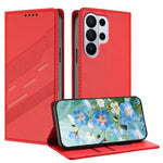 Portafoglio multifunzionale in pelle con motivo a rilievo, stile retrò, per telefono., For Galaxy S26+ 5G, For Galaxy S26 Edge 5G, For Galaxy S26 Ultra 5G