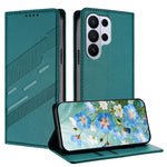 Portafoglio multifunzionale in pelle con motivo a rilievo, stile retrò, per telefono., For Galaxy S26+ 5G, For Galaxy S26 Edge 5G, For Galaxy S26 Ultra 5G
