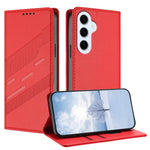 Portafoglio multifunzionale in pelle con motivo a rilievo, stile retrò, per telefono., For Galaxy S26 5G, For Galaxy S26 FE 5G, For Samsung Galaxy S25 FE 5G