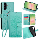 Custodia per telefono in pelle con motivo albero e cervo in rilievo, For Galaxy A57 5G, For Galaxy A37 5G, For Samsung Galaxy A17 5G, For Samsung Galaxy A56 5G