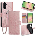 Custodia per telefono in pelle con motivo albero e cervo in rilievo, For Galaxy A57 5G, For Galaxy A37 5G, For Samsung Galaxy A17 5G, For Samsung Galaxy A56 5G