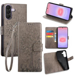 Custodia per telefono in pelle con motivo albero e cervo in rilievo, For Galaxy A57 5G, For Galaxy A37 5G, For Samsung Galaxy A17 5G, For Samsung Galaxy A56 5G